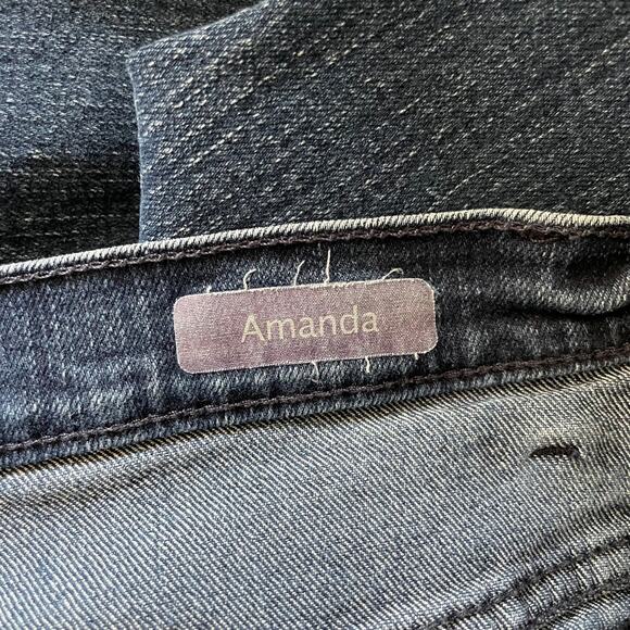 Gloria Vanderbilt Medium Wash Straight Amanda Jeans - Size 8 Short - Medium Rise - Picture 4 of 7